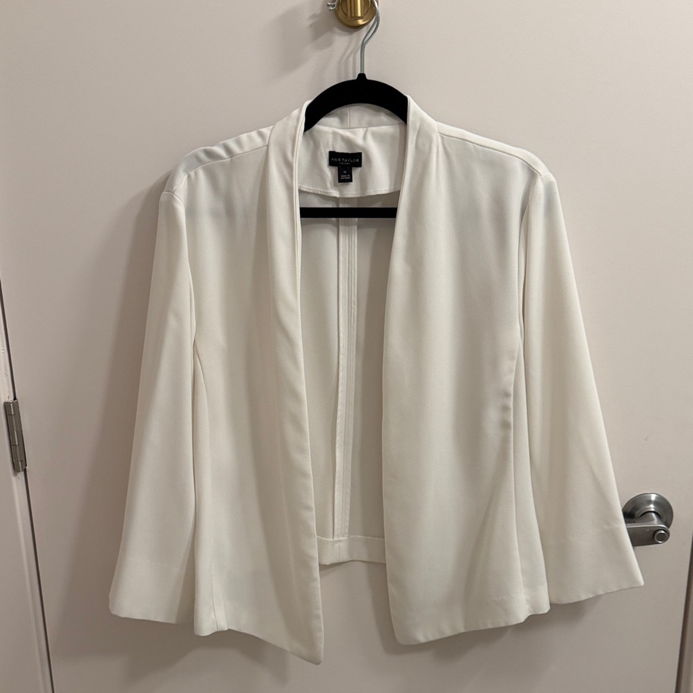 Ann Taylor Elegant White Women's Blazer